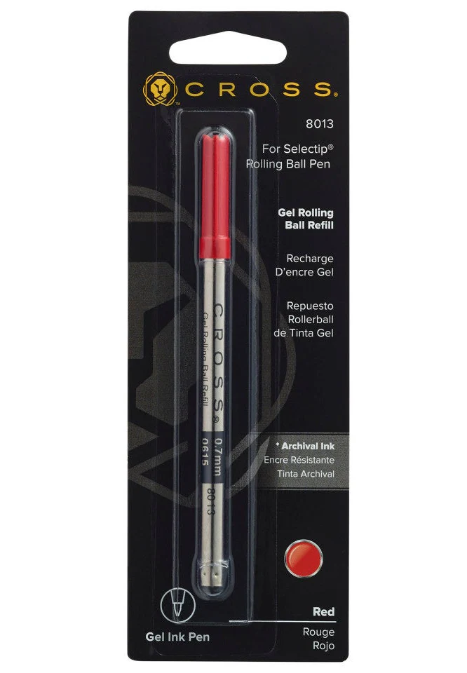 Selectip® Gel Rollerball Pen Refill - Red - Single Pack - Image 2