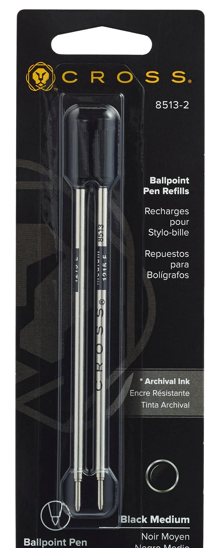 Ballpoint Pen Refill - Black - Medium - Dual Pack - Image 4