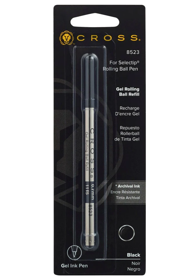 Selectip® Gel Rollerball Pen Refill - Black – Medium - Single Pack - Image 3