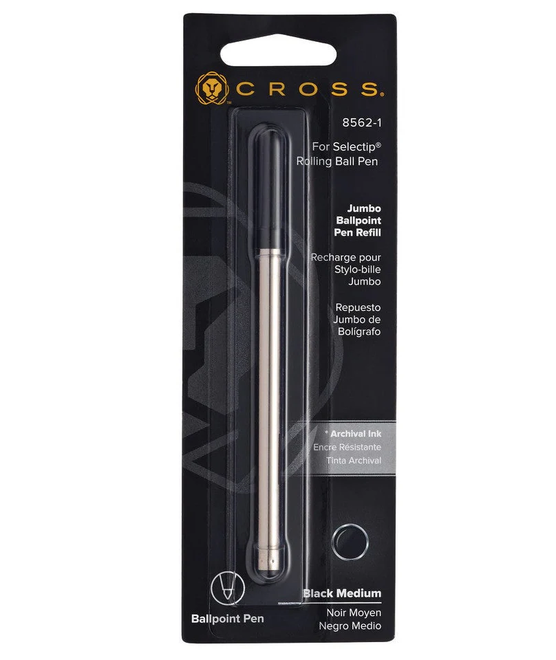 Selectip® Jumbo Ballpoint Pen Refill - Black - Medium - Single Pack - Image 2