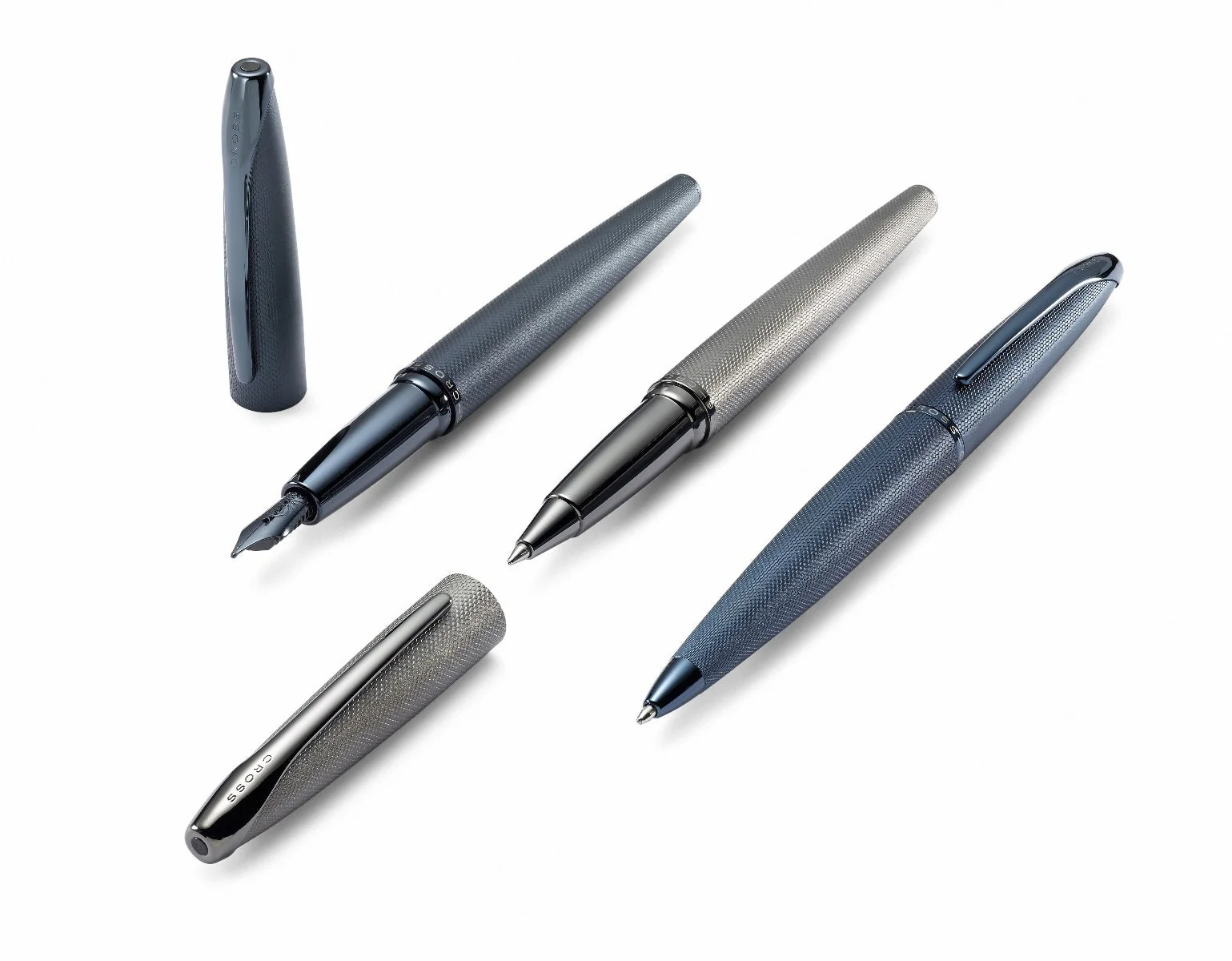 ATX® Sandblasted Dark Blue Rollerball Pen - Image 7