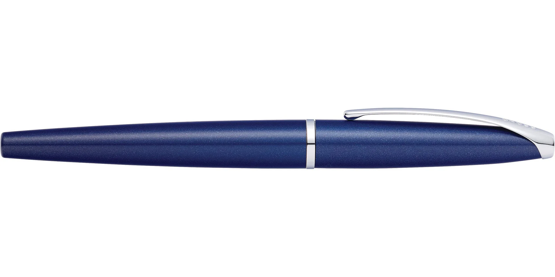ATX® Translucent Blue Lacquer Stainless Steel Medium Nib Fountain Pen - Image 5