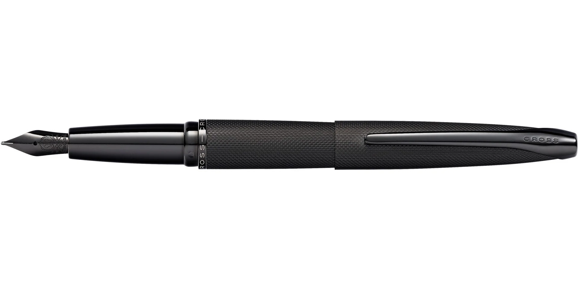 ATX® Brushed Black Stainless Steel Fine Nib Fountain Pen - Image 3