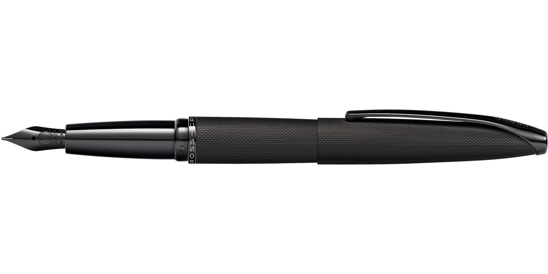 ATX® Brushed Black Stainless Steel Fine Nib Fountain Pen - Image 6