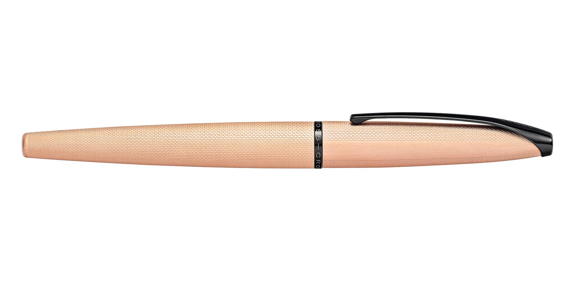 ATX® Brushed Rose Gold Stainless Steel Medium Nib Fountain Pen - Image 6