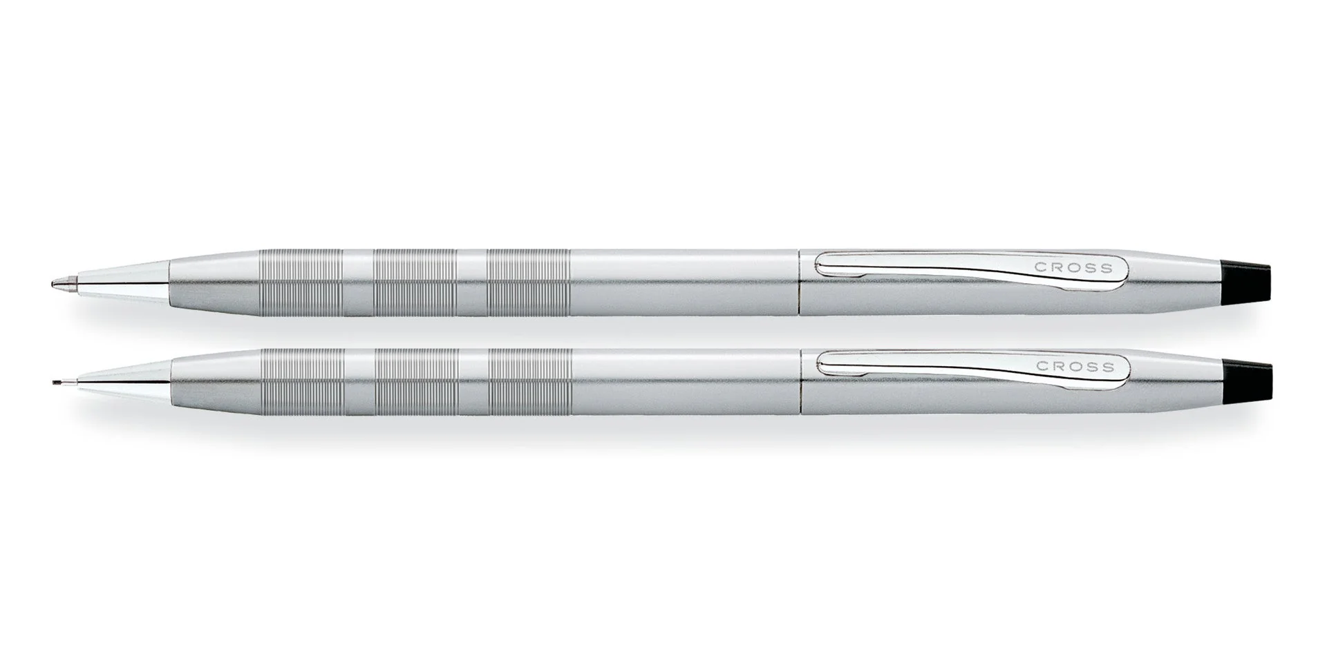 Classic Century® Satin Chrome Ballpoint Pen & 0.7MM Pencil Set - Image 3