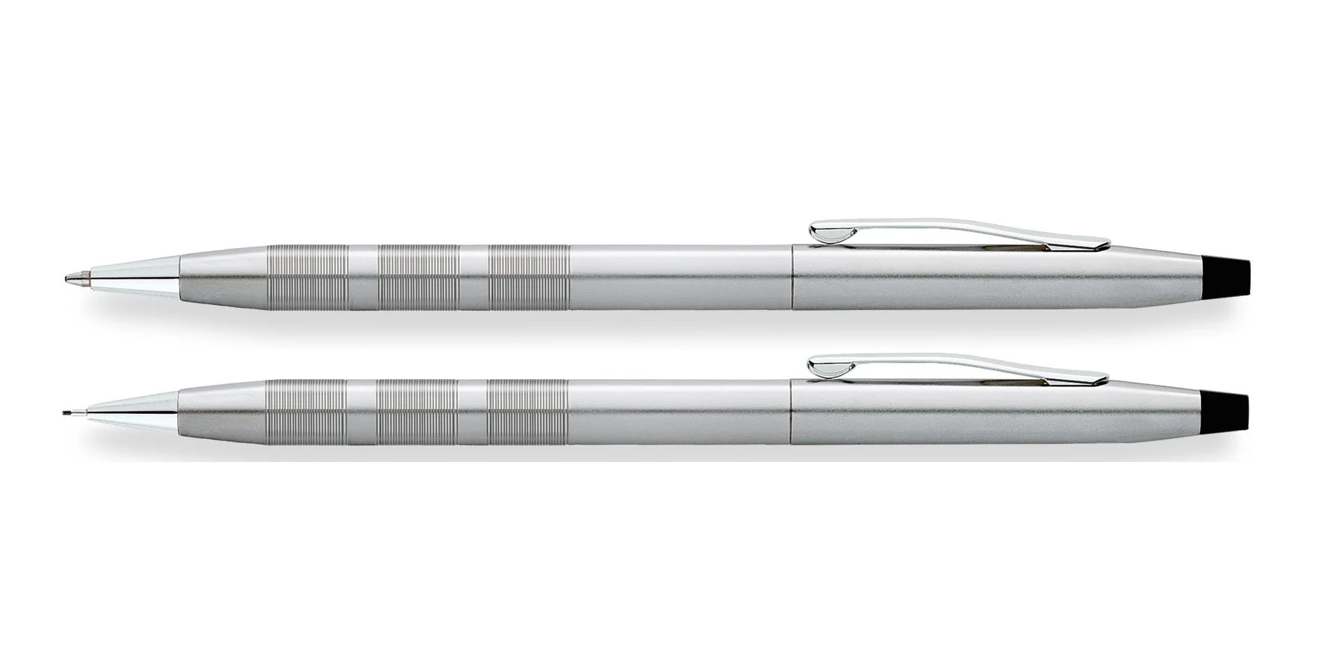 Classic Century® Satin Chrome Ballpoint Pen & 0.7MM Pencil Set - Image 4