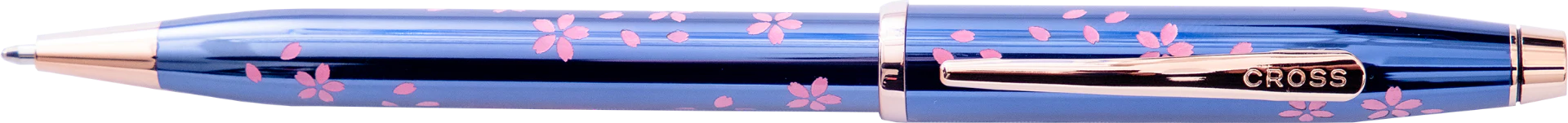 Century® II Cherry Blossom Translucent Blue Lacquer Ballpoint Pen - Image 3
