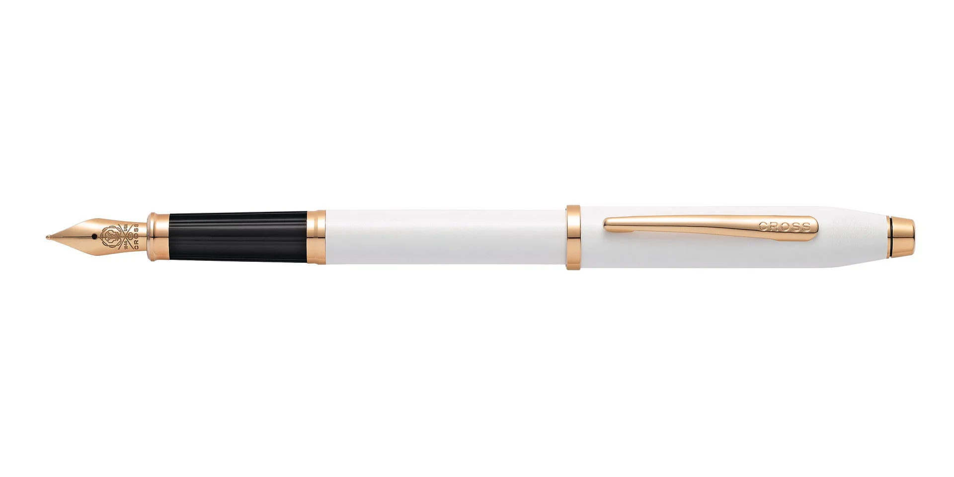 Century® II Pearlescent White Lacquer Fine Nib Fountain Pen - Image 3
