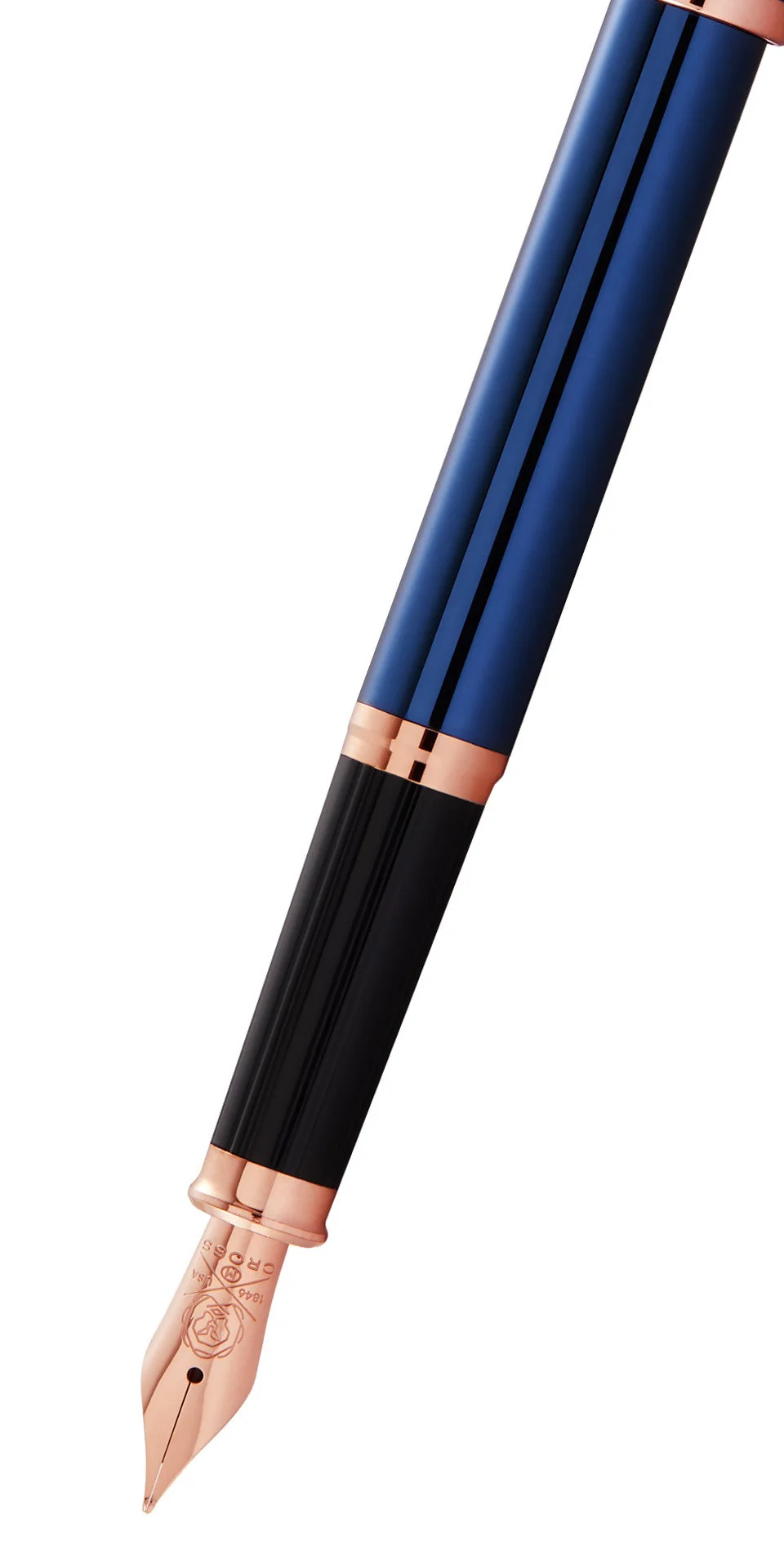 Century® II Translucent Cobalt Blue Lacquer Fine Nib Fountain Pen - Image 2