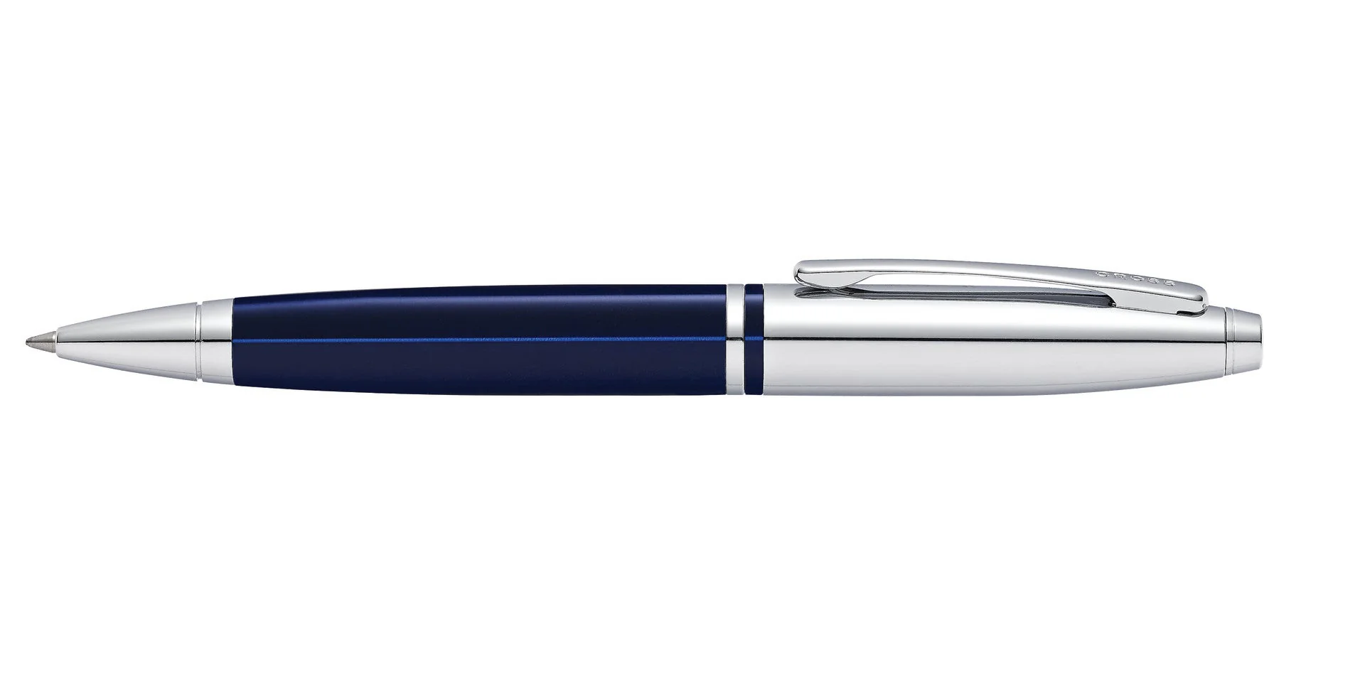 Calais™ Chrome & Blue Lacquer Ballpoint Pen - Image 4