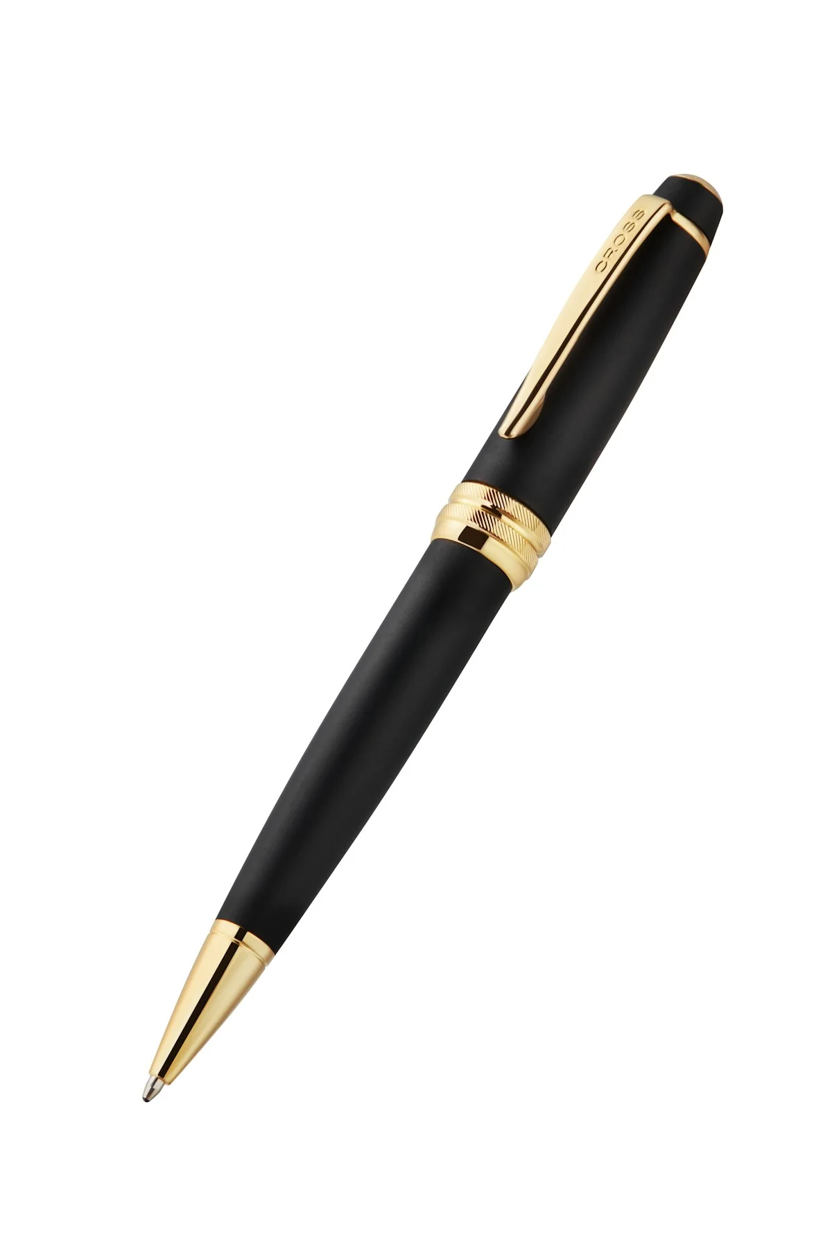 Bailey™ Matte Black Lacquer with 23KT Gold PVD Ballpoint Pen - Image 3