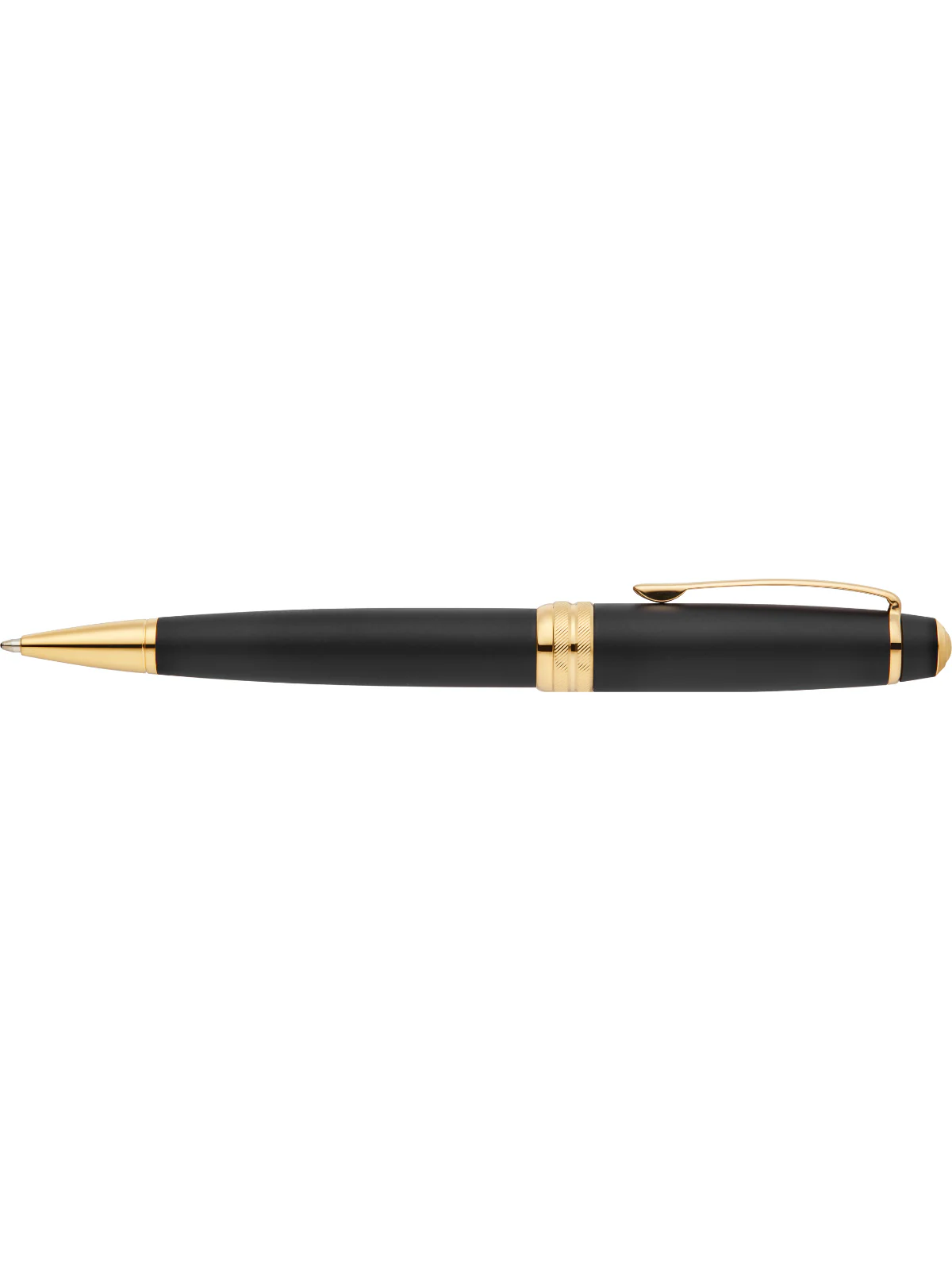 Bailey™ Matte Black Lacquer with 23KT Gold PVD Ballpoint Pen - Image 4