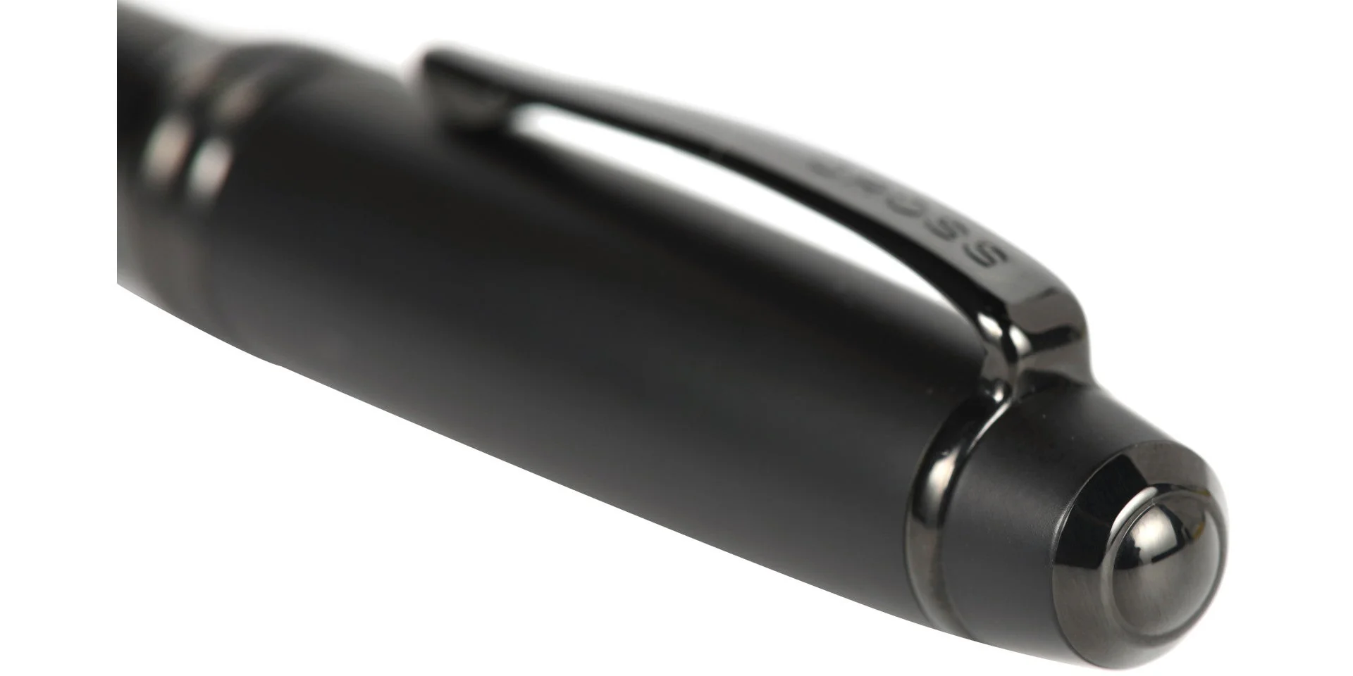 Bailey™ Matte Black Lacquer Stainless Steel Fine Nib Fountain Pen - Image 3