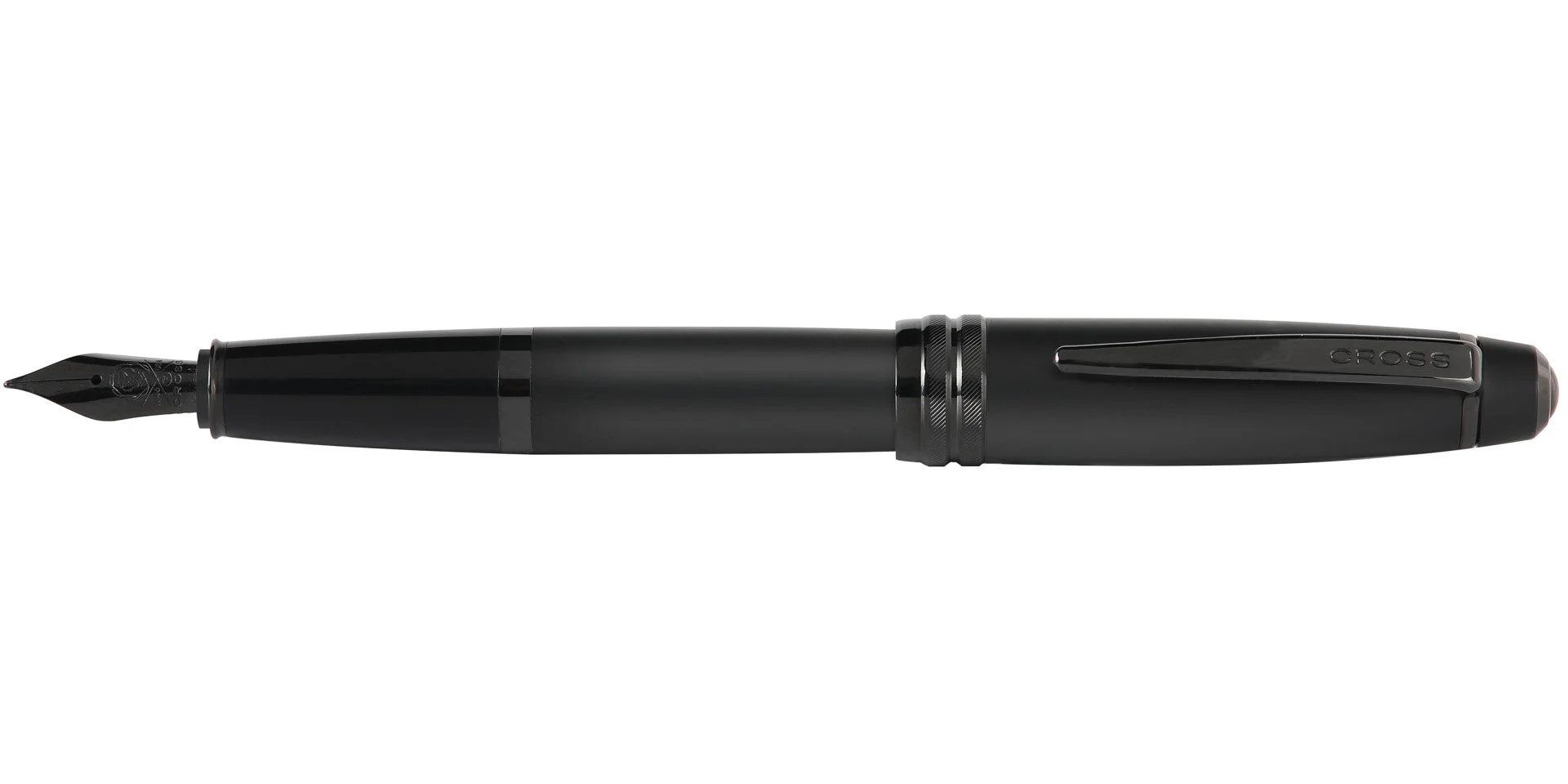 Bailey™ Matte Black Lacquer Stainless Steel Fine Nib Fountain Pen - Image 5