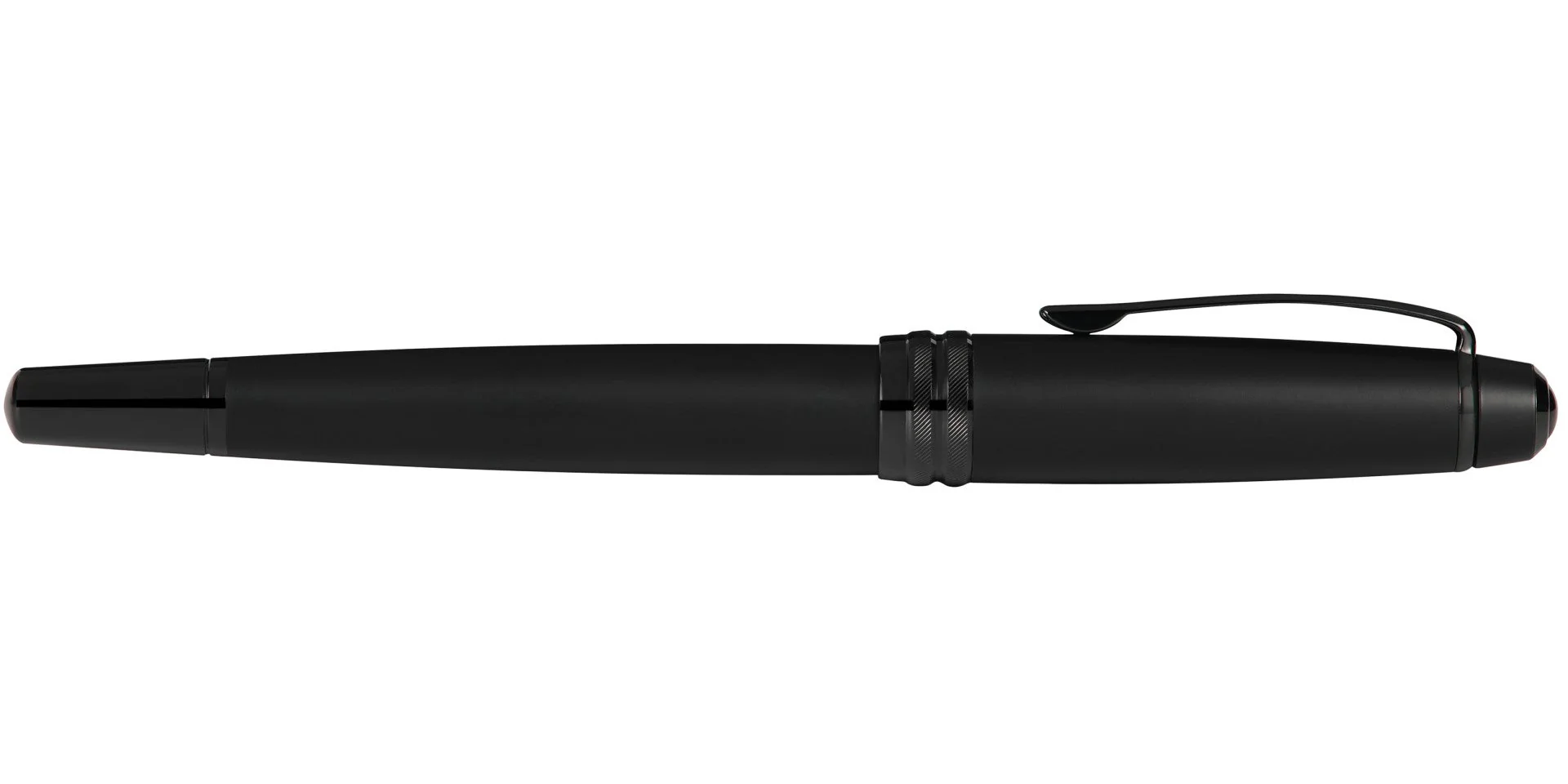 Bailey™ Matte Black Lacquer Stainless Steel Extra-Fine Nib Fountain Pen - Image 7
