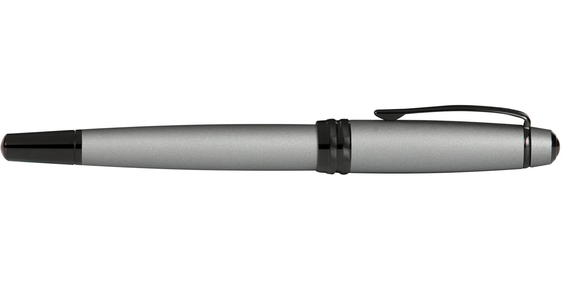 Bailey™ Matte Gray Lacquer Stainless Steel Fine Nib Fountain Pen - Image 6