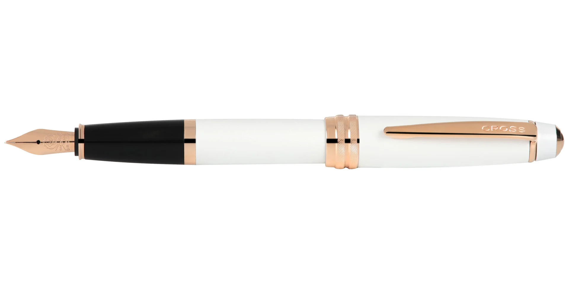 Bailey™ Pearlescent White Lacquer Fine Nib Fountain Pen - Image 9