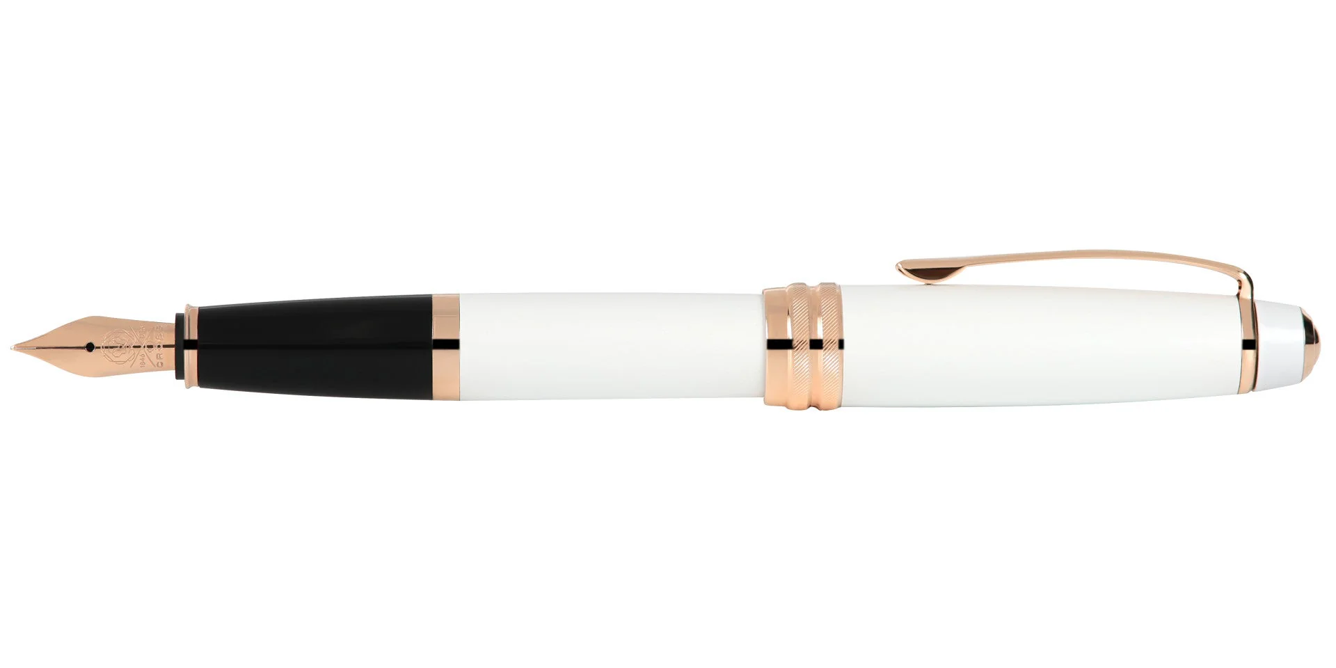 Bailey™ Pearlescent White Lacquer Fountain Pen - Image 5
