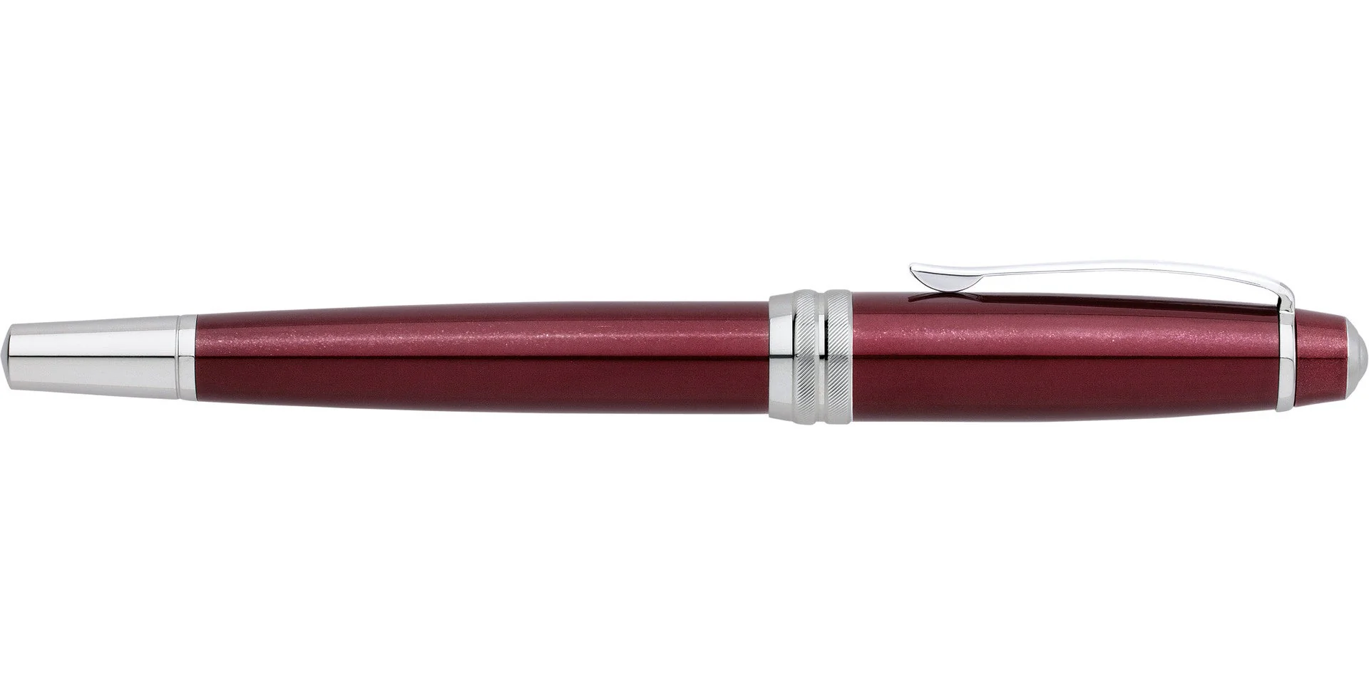 Bailey™ Red Lacquer Stainless Steel Medium Nib Fountain Pen - Image 6