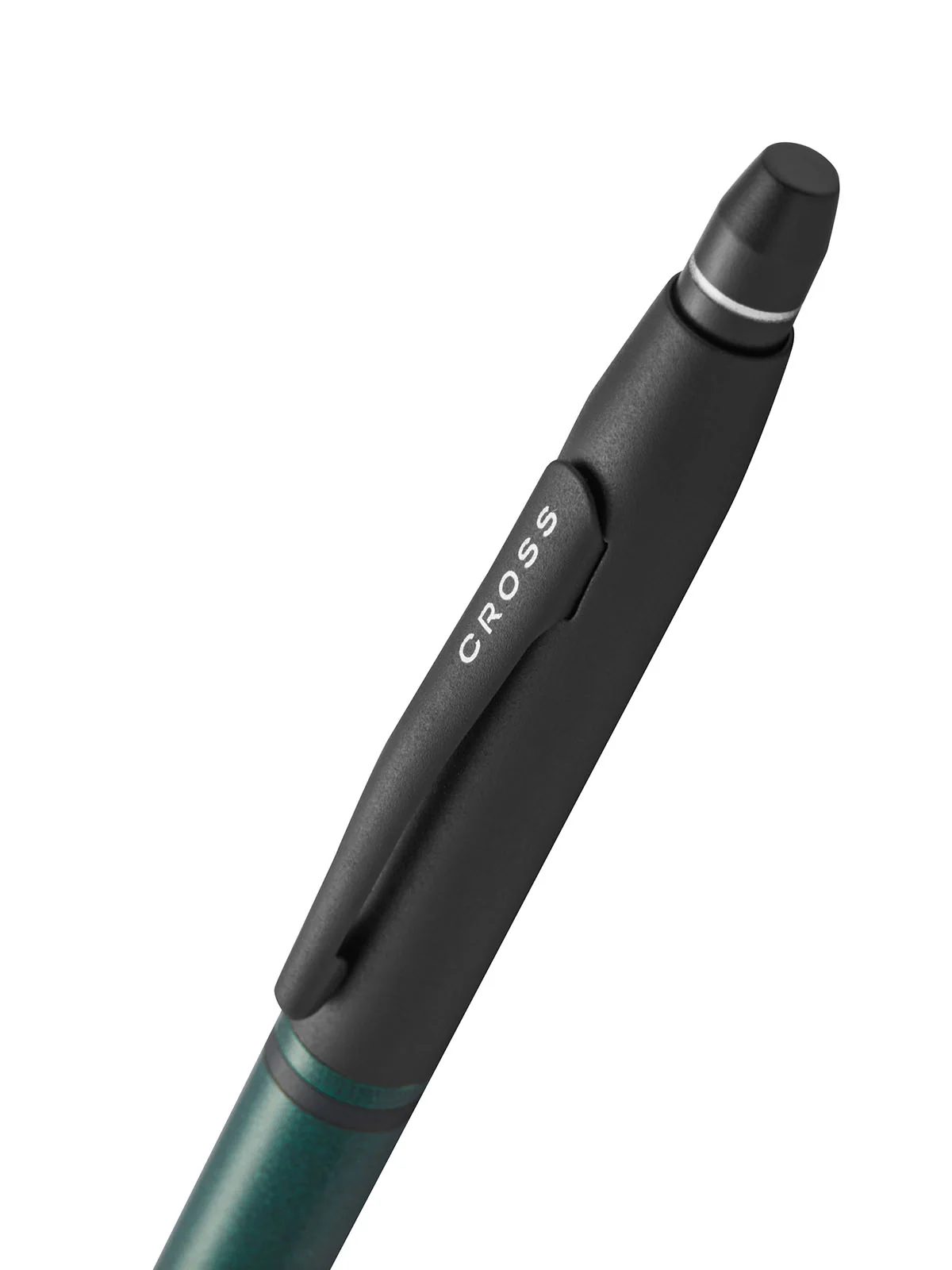 Click™ Tuxedo Satin Metallic Green Ballpoint Pen - Image 2