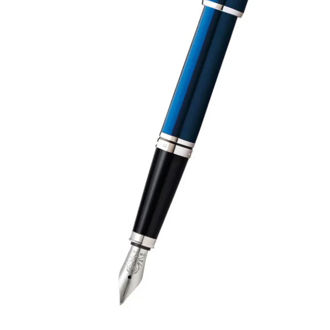 Coventry Blue Lacquer Fine Nib Fountain Pen - Image 2
