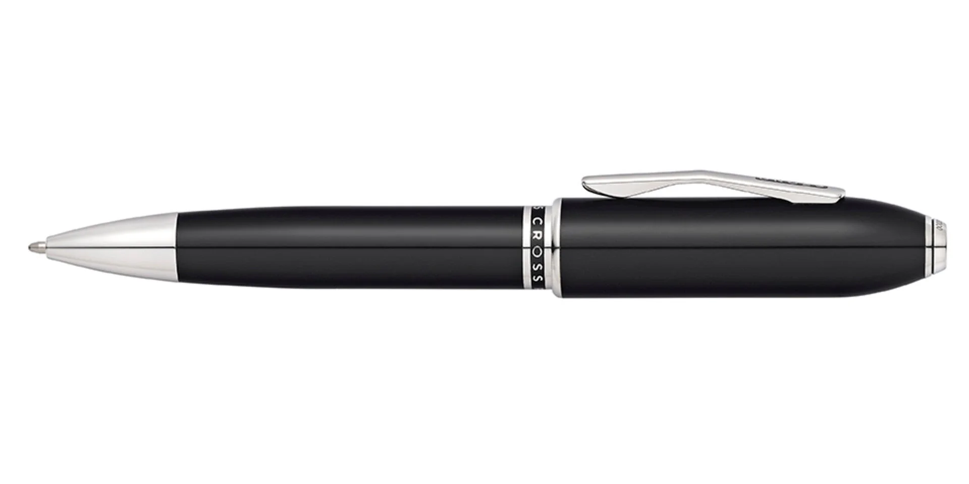 Peerless™ Obsidian Black Lacquer with Platinum Plated Appointments Ballpoint Pen - Image 4