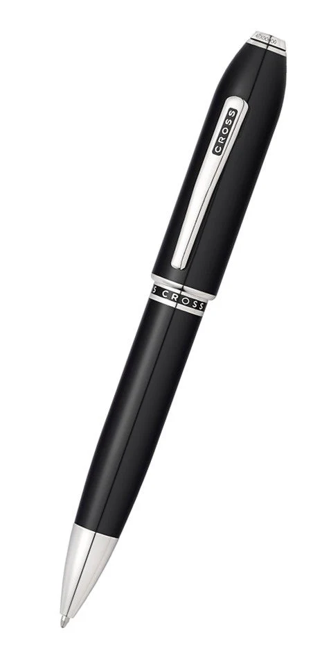 Peerless™ Obsidian Black Lacquer with Platinum Plated Appointments Ballpoint Pen - Image 5