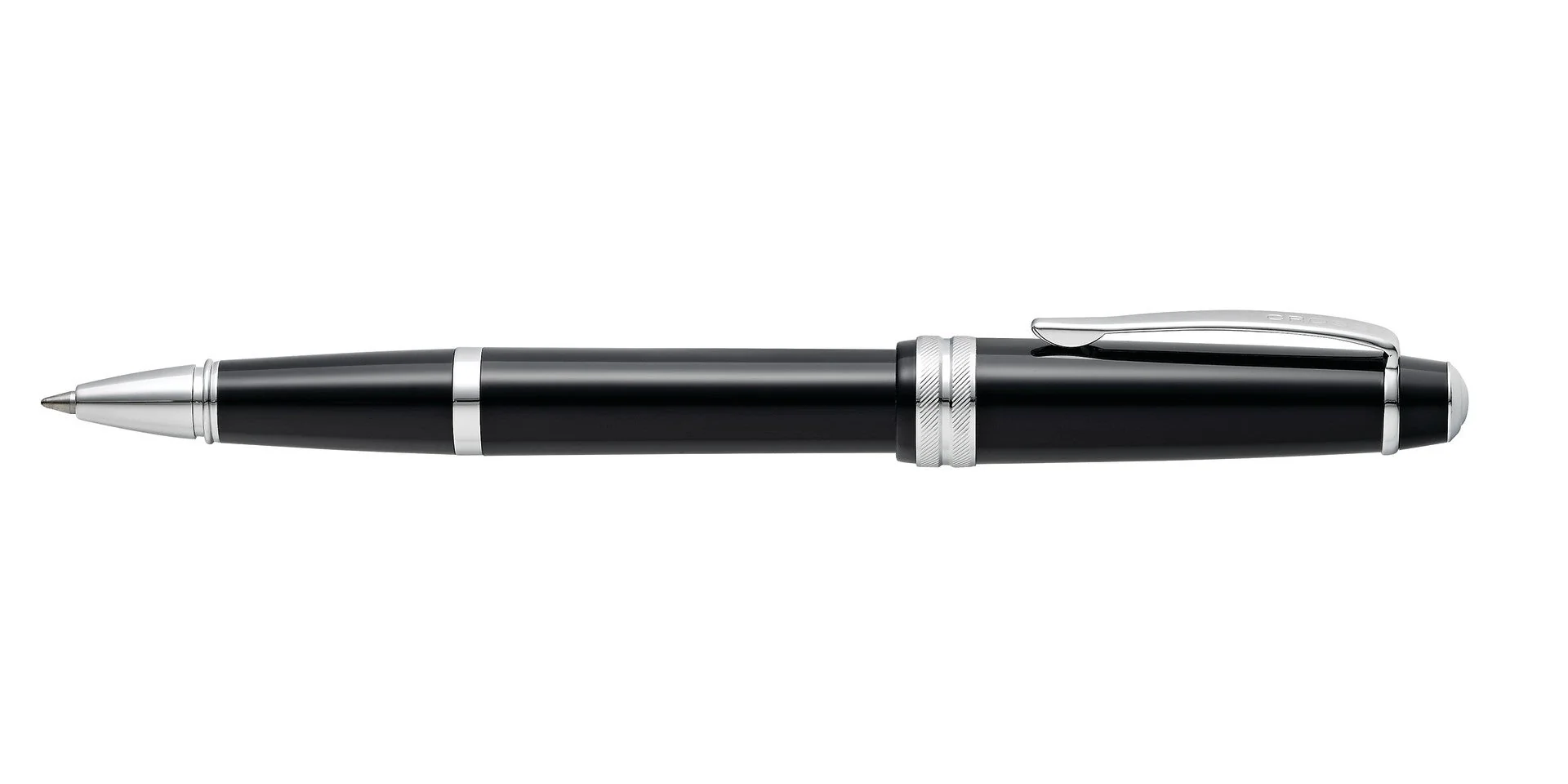 Bailey Light™ Glossy Black Resin Rollerball Pen - Image 4