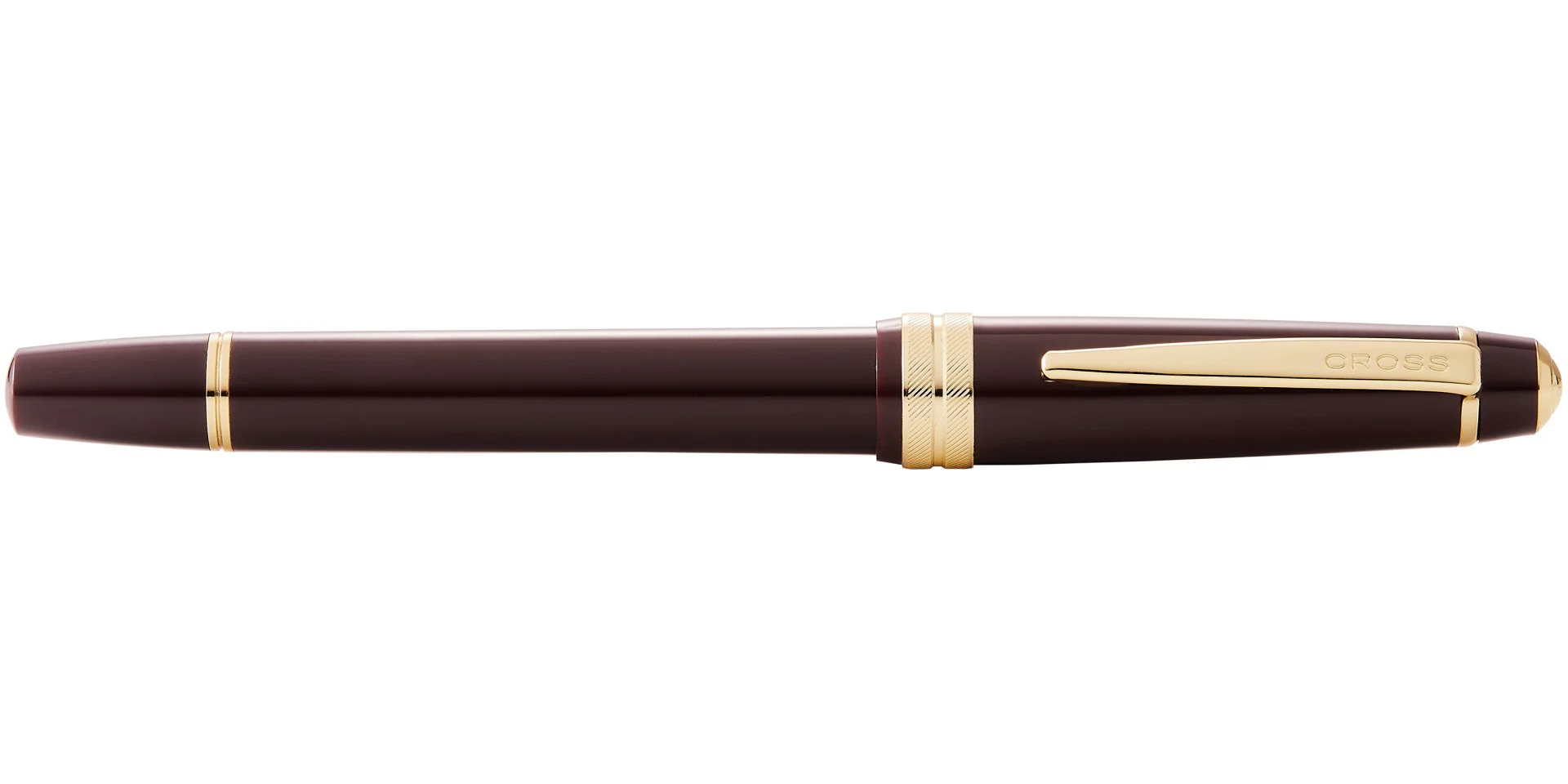 Bailey Light™ Polished Burgundy Resin and Gold Tone Extra-Fine Fountain Pen - Image 5