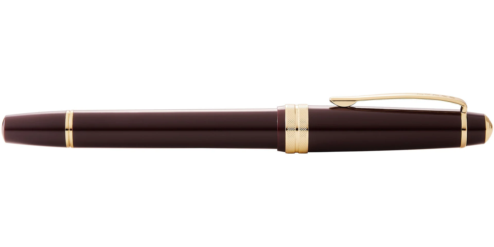 Bailey Light™ Polished Burgundy Resin and Gold Tone Extra-Fine Fountain Pen - Image 6