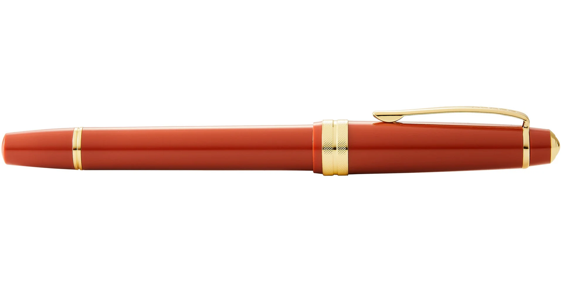 Bailey Light™ Polished Amber Resin and Gold Tone Extra Fine Nib Fountain Pen - Image 6