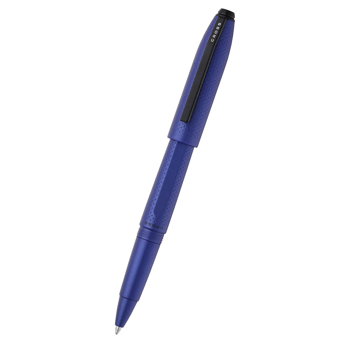 Prism Deep Sea Blue Resin with Polished Black Appointments Rollerball Pen - Image 3