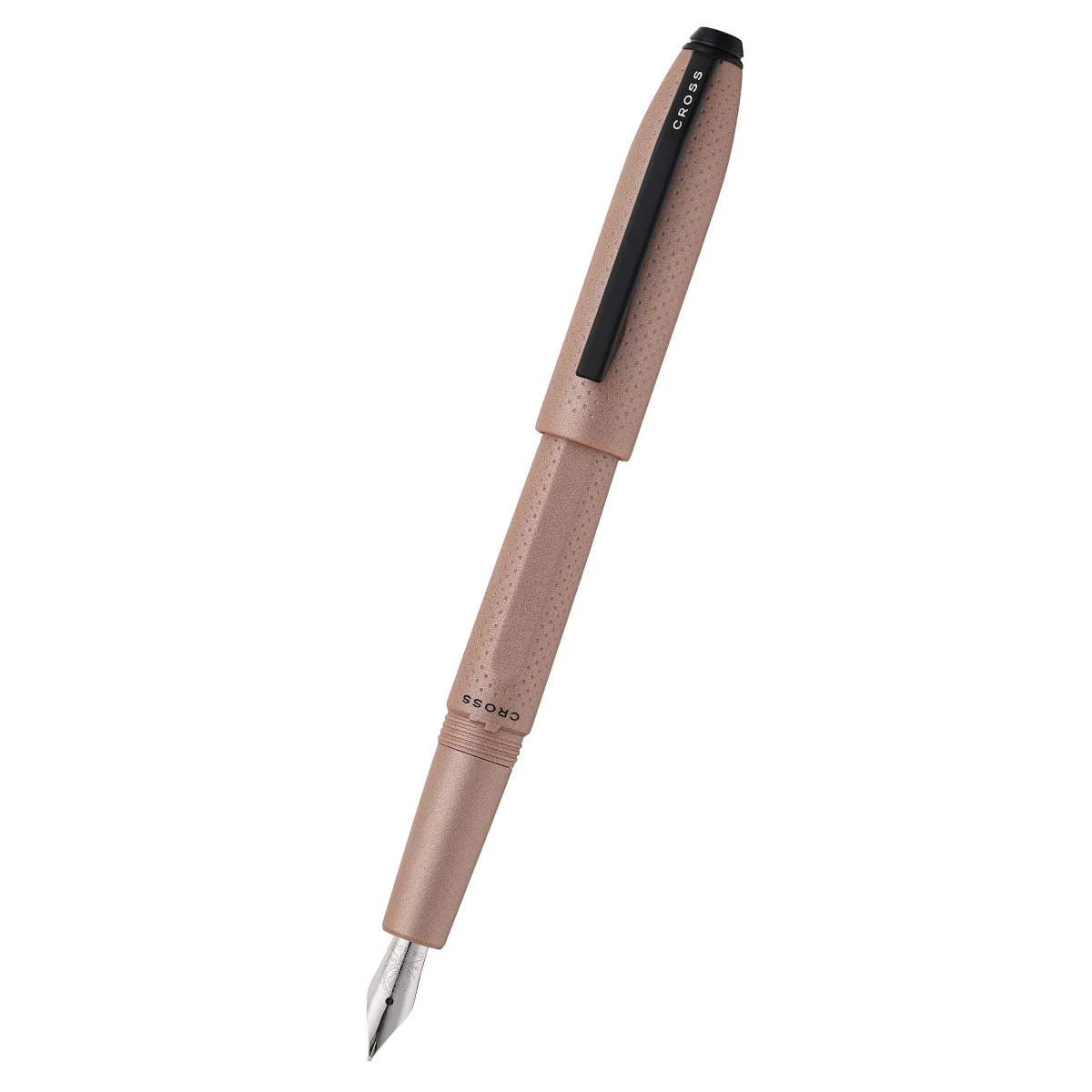 Prism Mocha Resin with Polished Chrome Stainless Steel Medium Nib Fountain Pen - Image 3