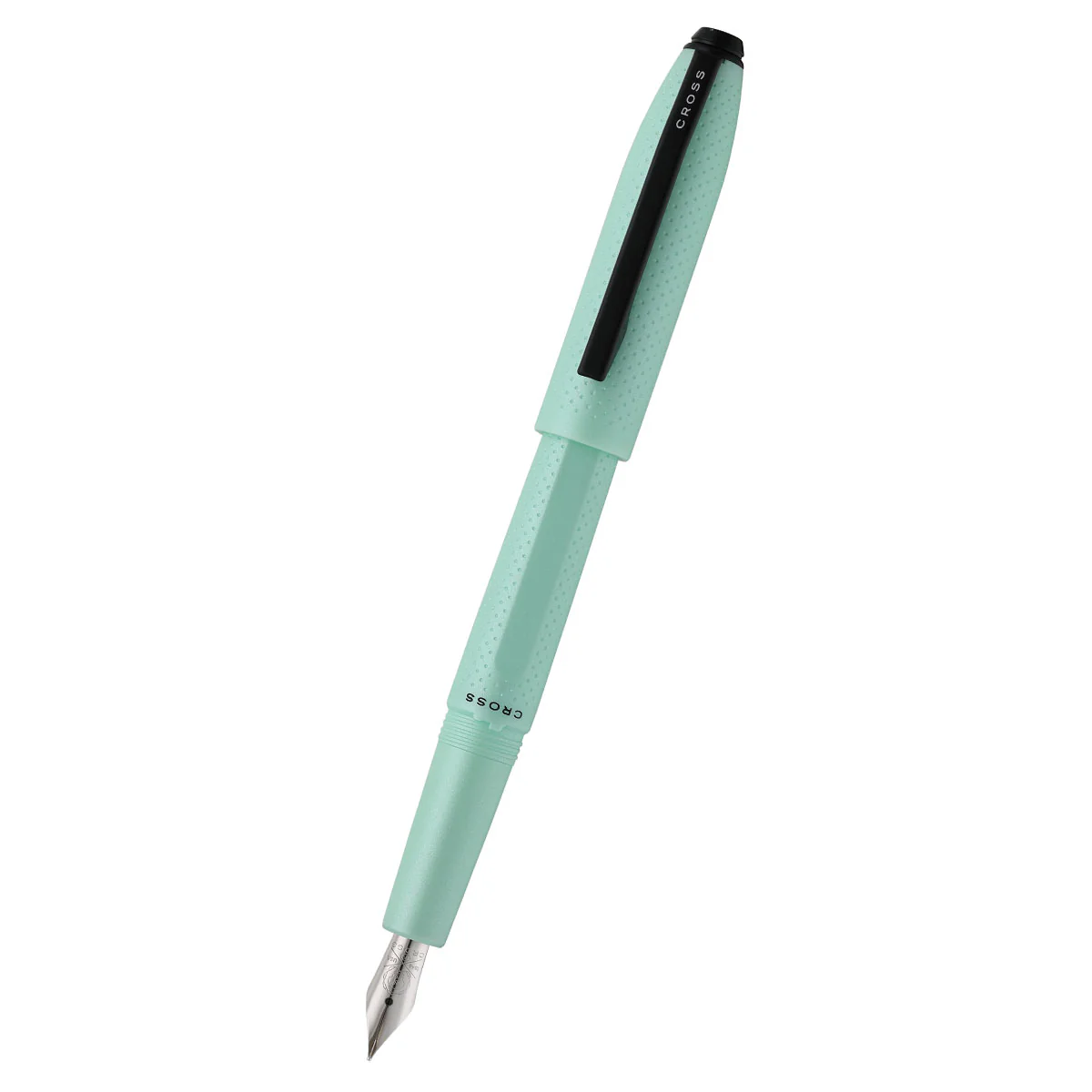 Prism Seafoam Resin with Polished Chrome Stainless Steel Medium Nib Fountain Pen - Image 3