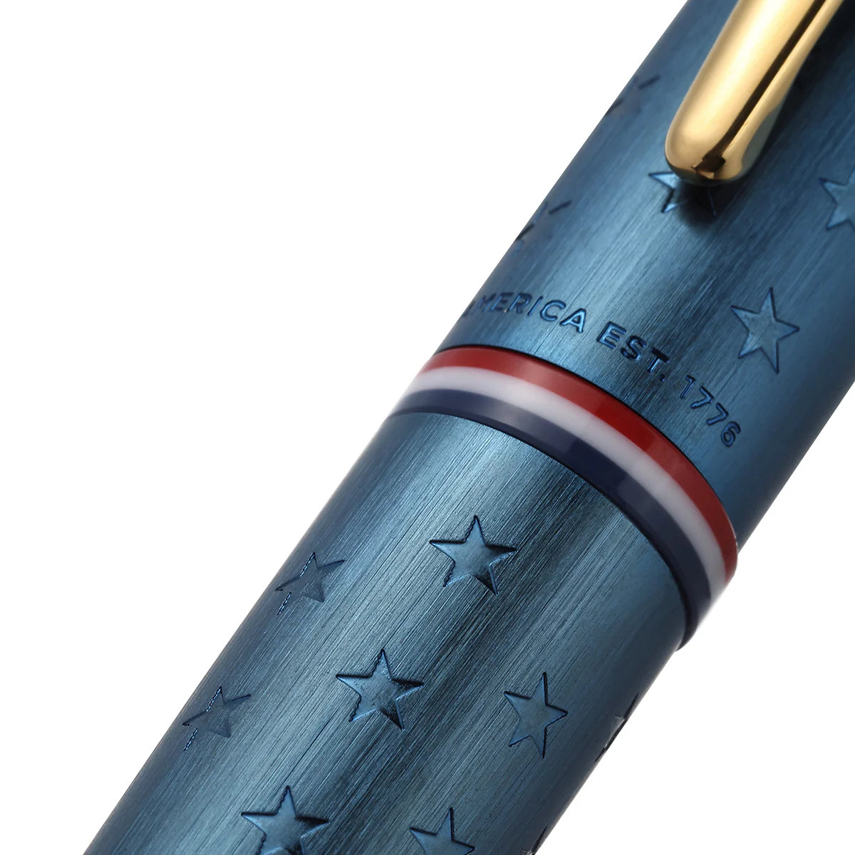 ATX® Americana Blue PVD with Gold-Tone PVD Appointments Rollerball Pen - Image 3