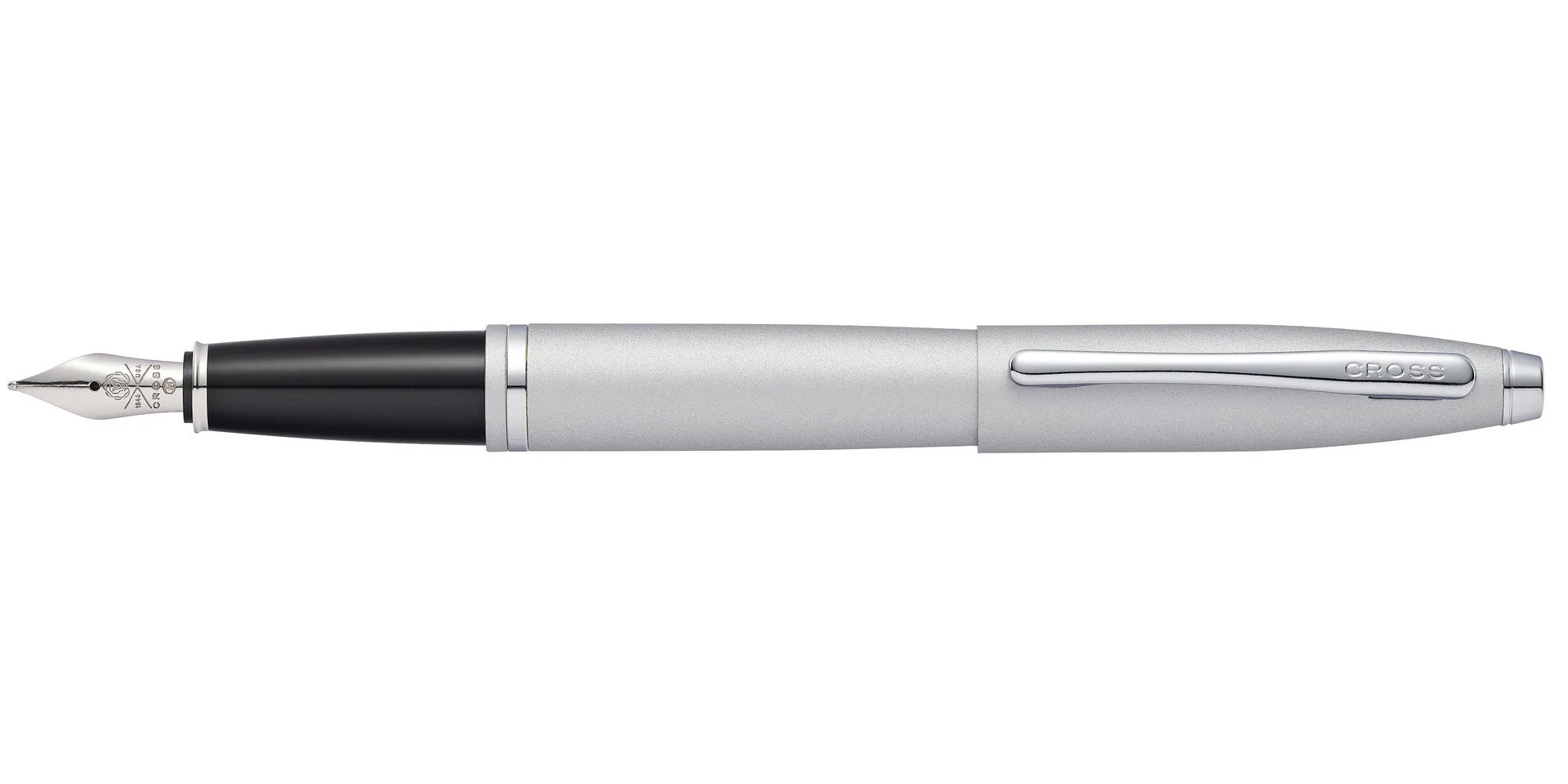 Calais™ Satin Chrome Stainless Steel Medium Nib Fountain Pen - Image 3