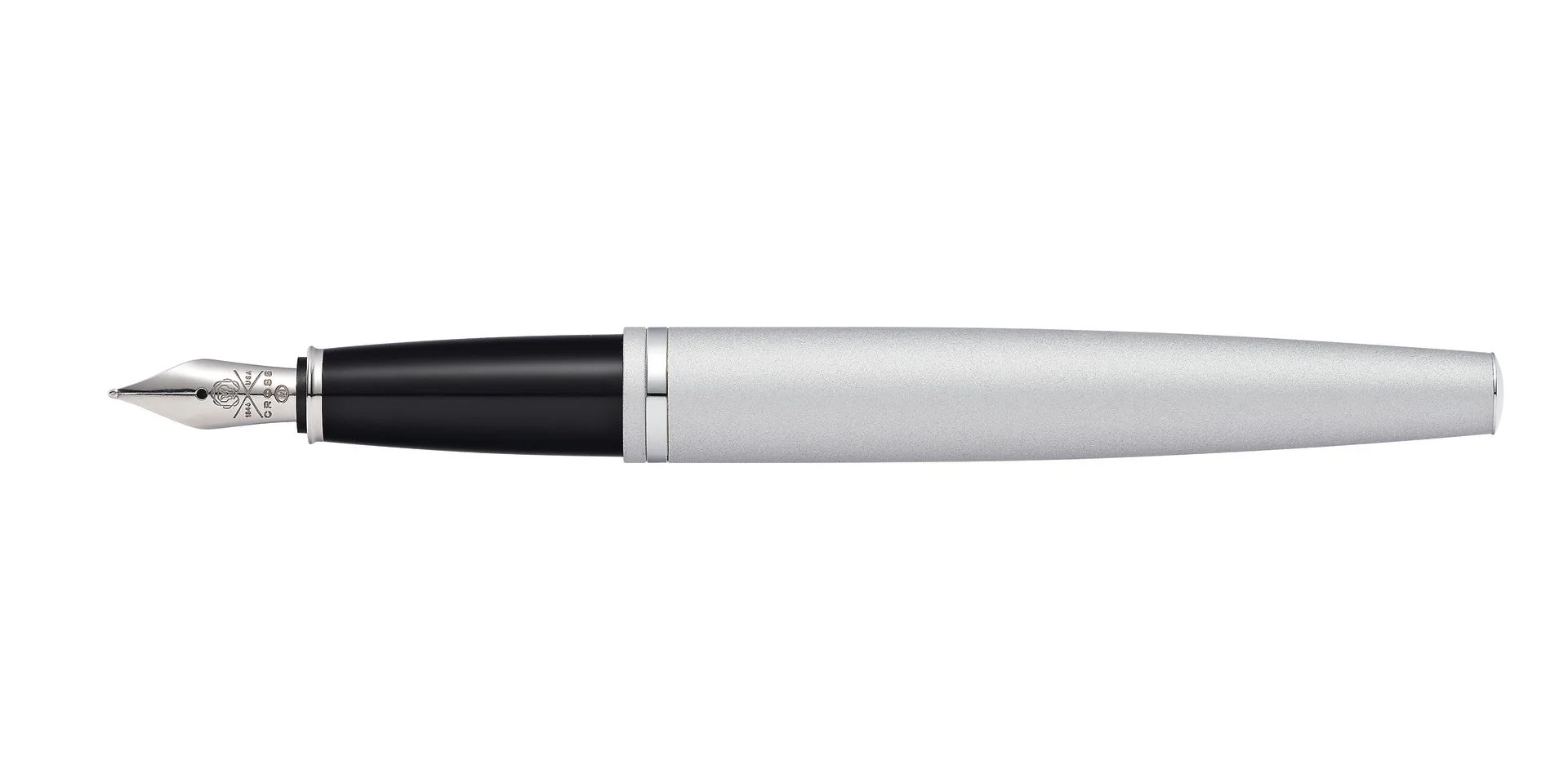 Calais™ Satin Chrome Stainless Steel Medium Nib Fountain Pen - Image 7