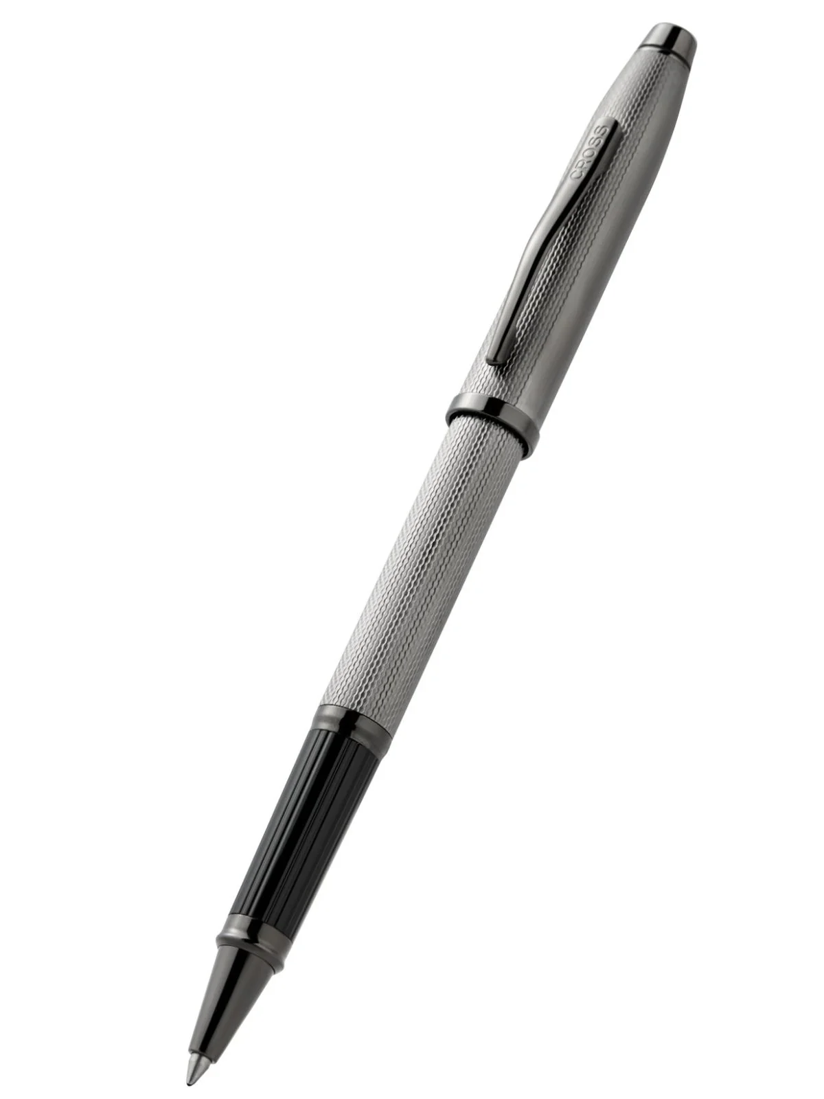 Century® II Polished Slate Gray Engraved Diamond Pattern Selectip Rollerball Pen - Image 6