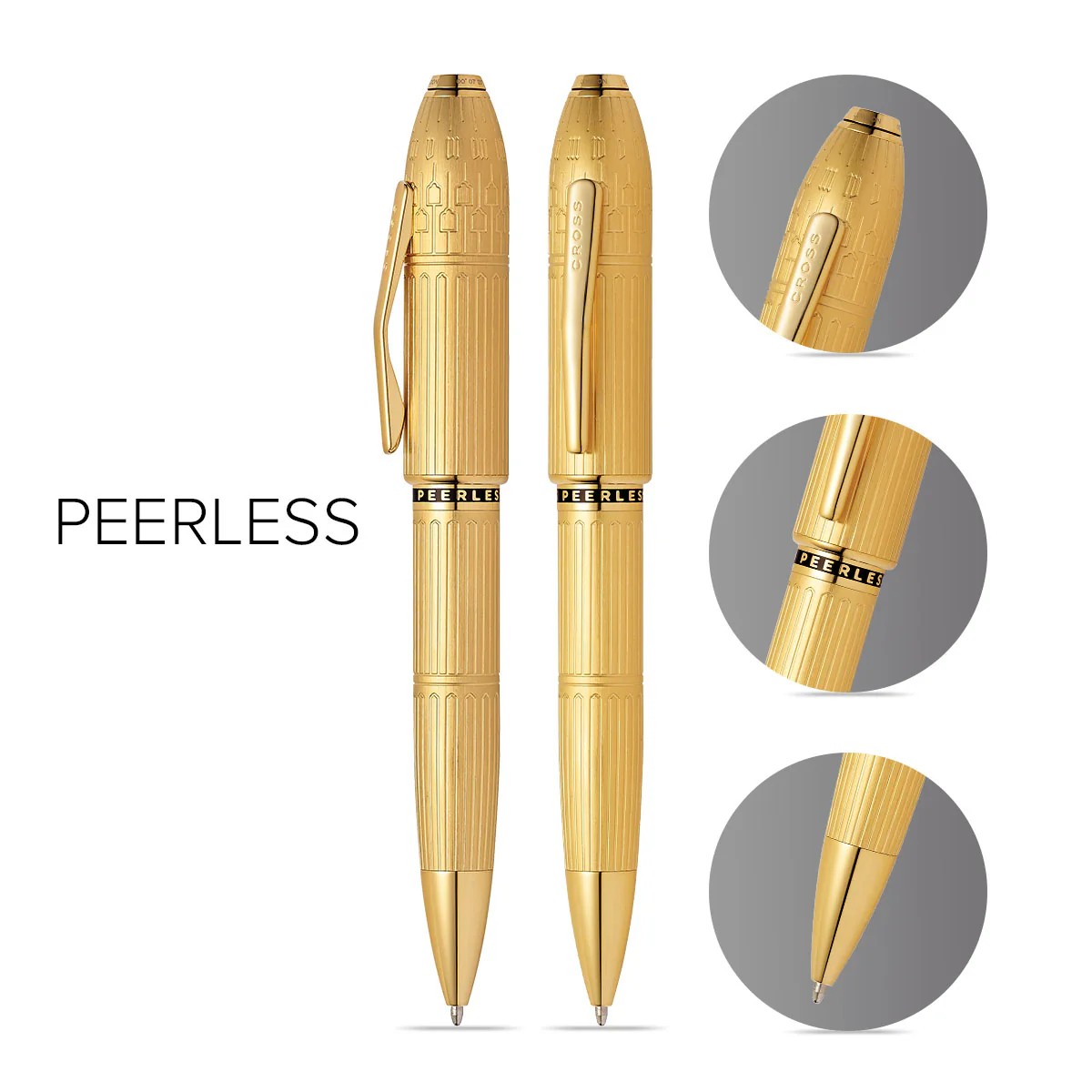 Peerless™ Citizen London 23KT Gold Plate with 23KT Gold-plated Appointments Ballpoint Pen - Image 3