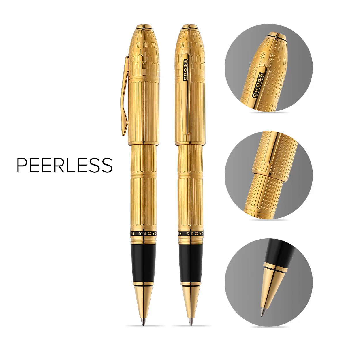 Peerless™ Citizen London 23KT Gold Plate with 23KT Gold-plated Appointments Selectip® Rollerball Pen - Image 3