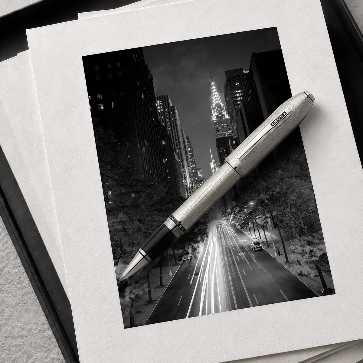 Peerless™ Citizen New York City Platinum-plated with Platinum-plated Appointments Selectip® Rollerball Pen - Image 9