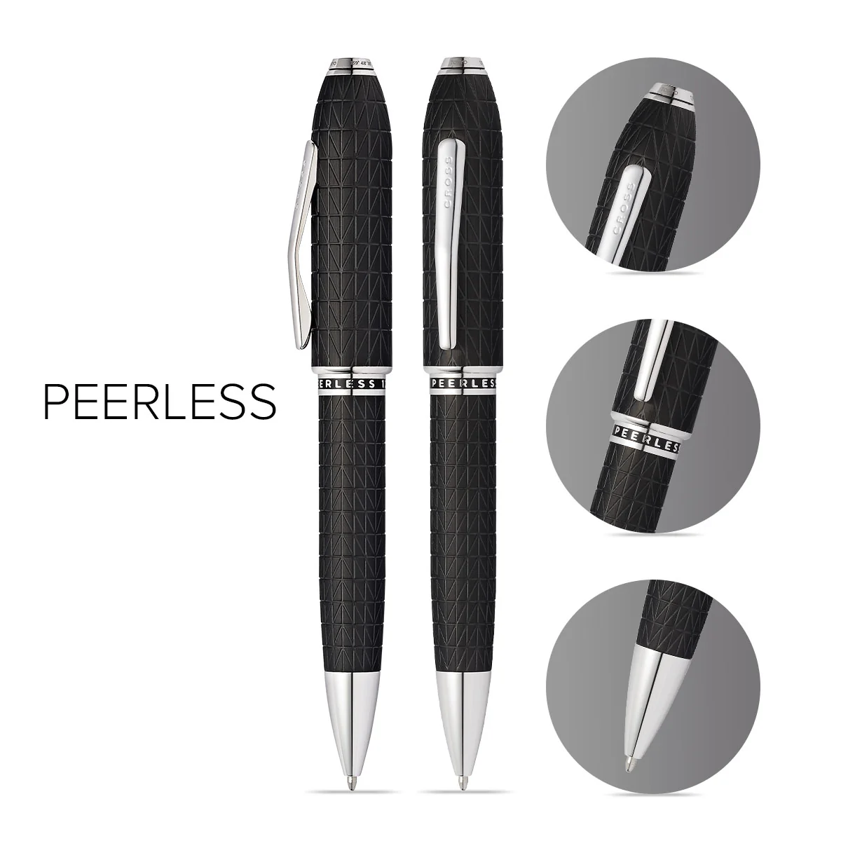 Peerless™ Citizen Tokyo Satin Black with Platinum-plated Appointments Ballpoint Pen - Image 3