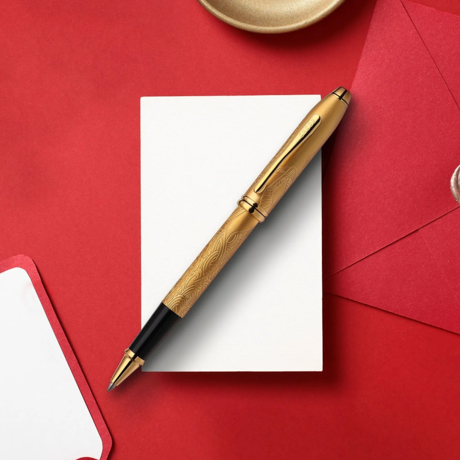 Townsend® Zodiac Year of the Horse 23KT Gold-plated with Gold-plated Appointments Rollerball Pen - Image 7